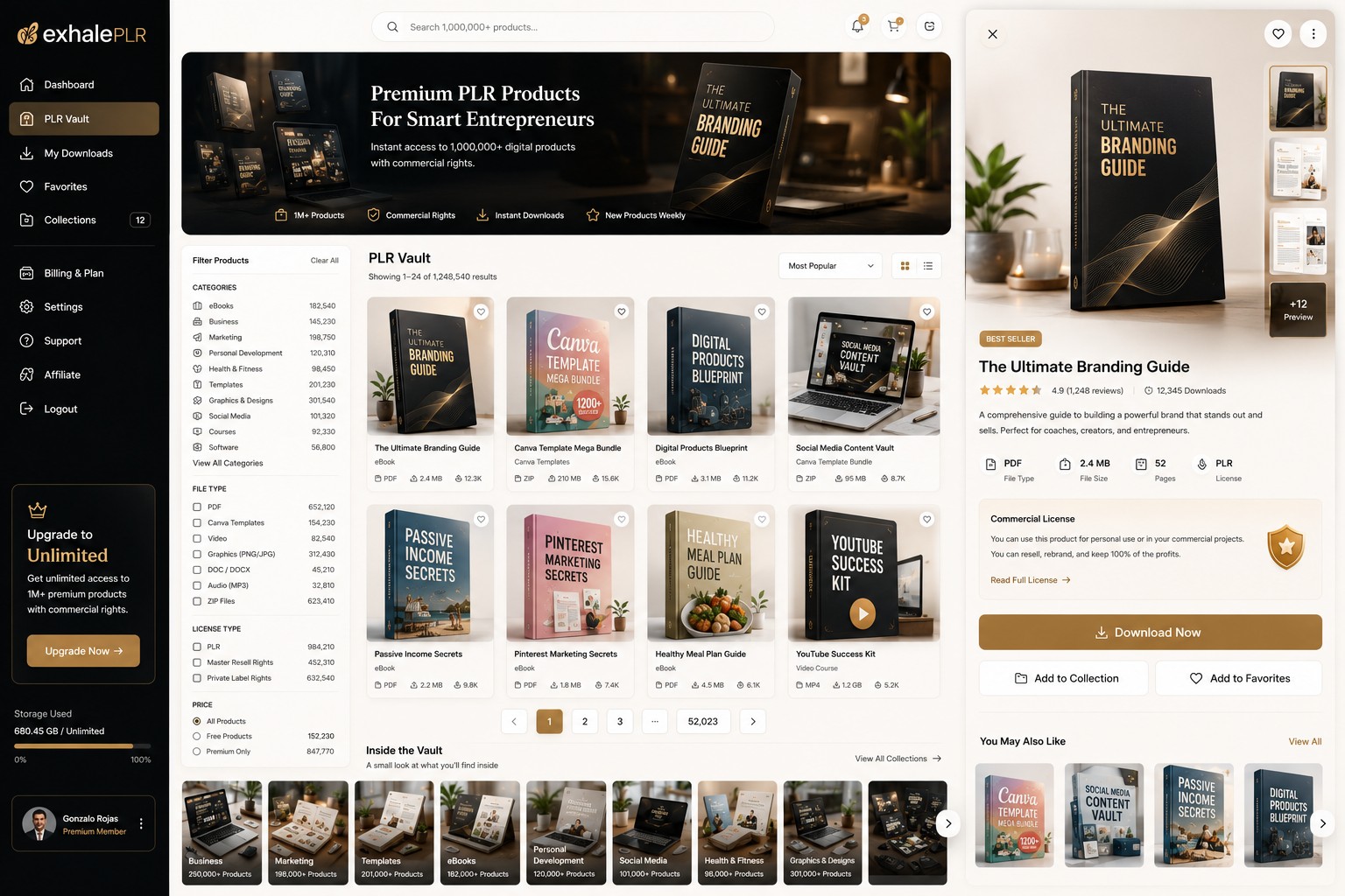 Concept preview of the ExhalePLR member library